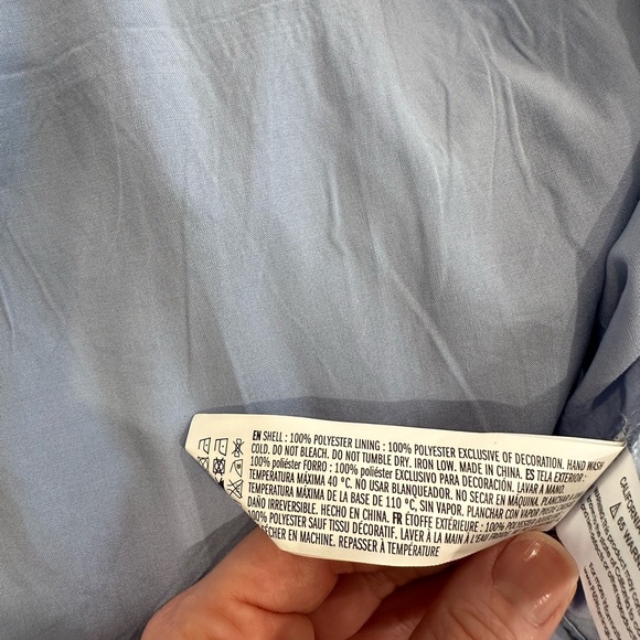 Endless Rose Light Blue Ruffled Blouse - Picture 14 of 14